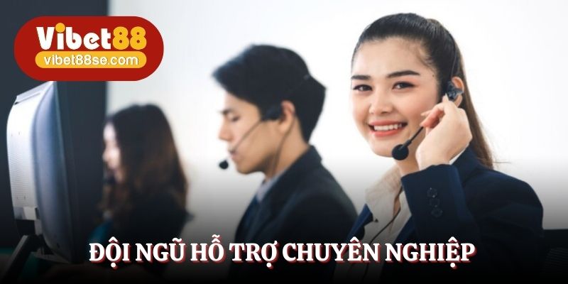 Đội ngũ hỗ trợ chuyên nghiệp